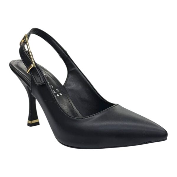 Siyah Topuklu Bilekten Tokalı