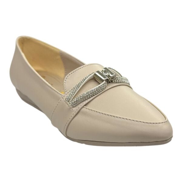 Taş Tokalı Bej Babet