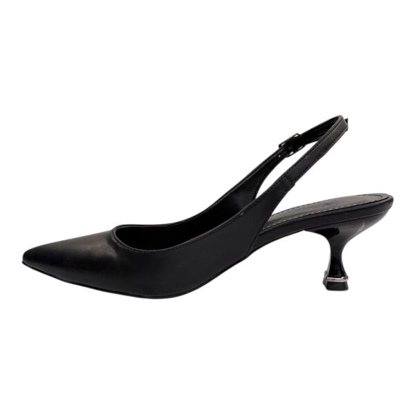 Siyah Mat Slingback Stiletto - Günlük & Şık Kombinler İçin