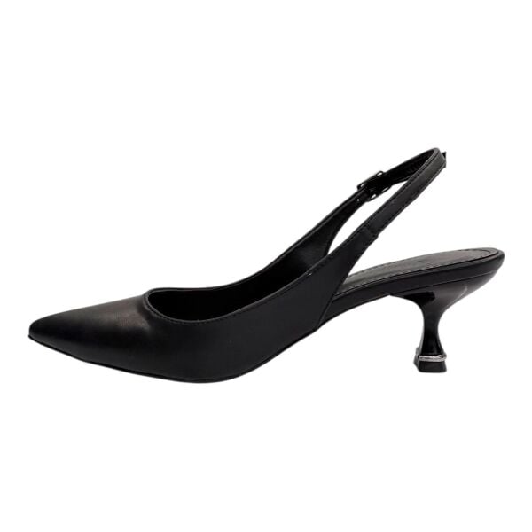 Siyah Mat Slingback Stiletto - Günlük & Şık Kombinler İçin
