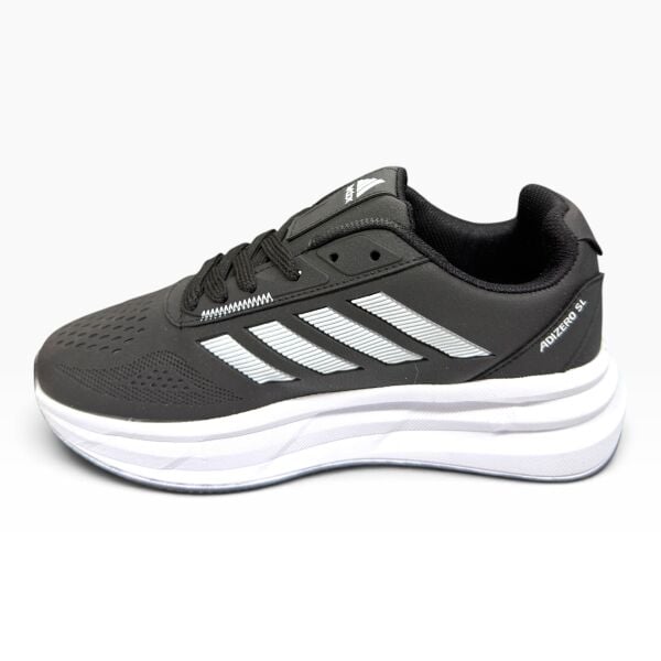 Siyah Beyaz Kadın Spor Ayakkabı – Günlük Rahat Kalın Taban Sneaker